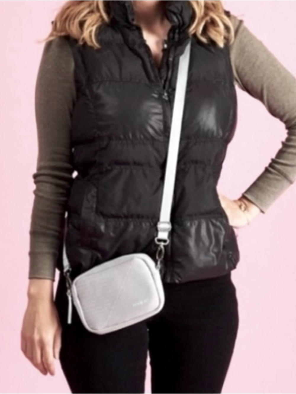 Vooray Sidekick Crossbody Bag in Gray Moto Colorway